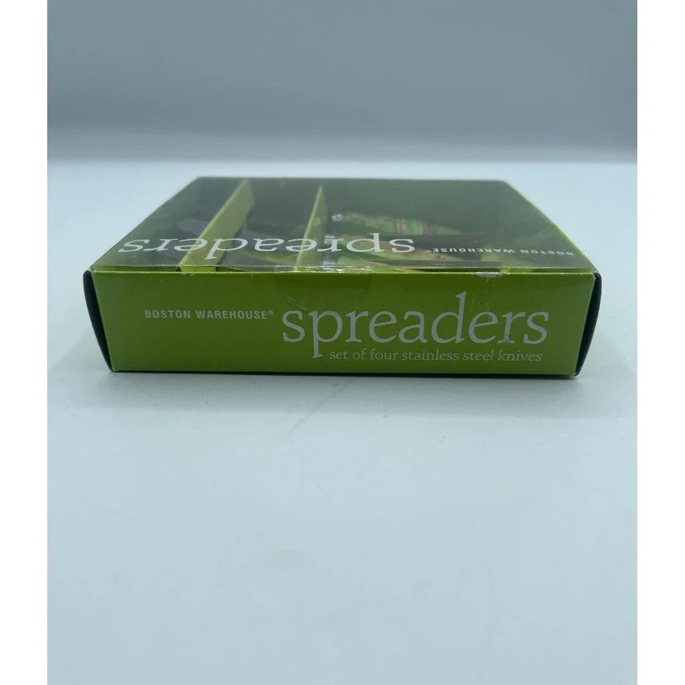 Boston Warehouse SPREADERS Stainless Steel Knives, Surf Boards, Set of 4 NEW